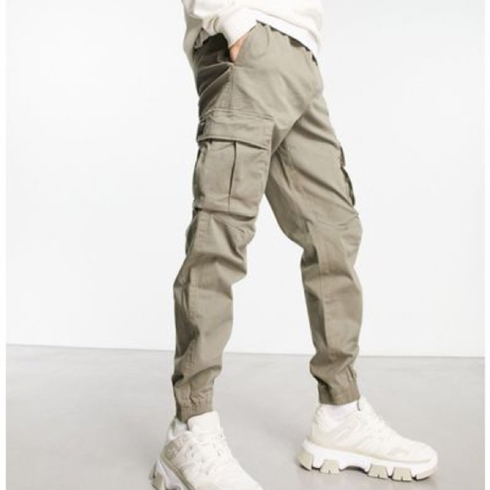 Pull & Bear Mustard Jogger Pants